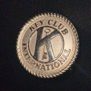 One Vintage Cufflink “Key Club International” & Signed “Robbins” on Back